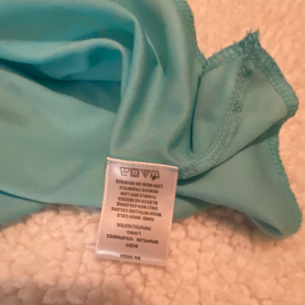 Indigo Soul Turquoise Lace Women’s Blouse No Size. See Measurements View 4